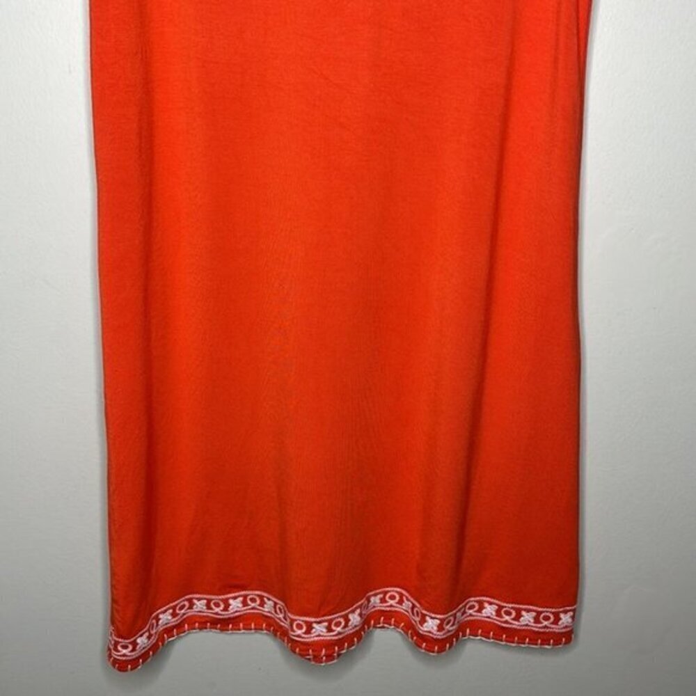 Grace Elements Small Orange White Embroidered Flo… - image 8